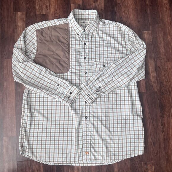 Onward Reserve Shooting Shirt XXL Glasgow Performance Twill  Shoulder Pad Plaid - Picture 1 of 11
